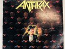 Anthrax Among the Living black vinyl 1987 US Megaforce Worldwide w/ insert (VG)