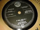 ELVIS PRESLEY : A FOOL SUCH AS I  / I NEED YOUR LOVE TONIGHT.  UK.78rpm (1959)