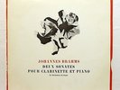 ODETTE GARTENLAUB, GUY DEPLUS - BRAHMS piano & clarinet sonatas 1 & 2 CFD LP EX+