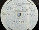 Dvorak: Symphony No. 7 - George Szell **Columbia SAX 2501 Acetate Disc**