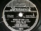 Brunswick 7872 Leon Belasco Orchestra Andrews Sisters first record 1937 78 RPM