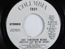 Crossover Soul 45 TROY And Tomorrow Means Another Day... COLUMBIA VG+ promo HEAR