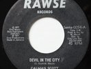 CALMAN SCOTT Devil In The City RAWSE ROOTS REGGAE WACKIE'S 45 Hear