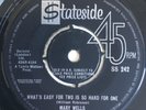 MARY WELLS - WHATS EASY FOR TWO - STATESIDE ORIGINAL