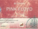 RARE / TICKET BILLET DE CONCERT - PINK FLOYD : LIVE A LYON ( FRANCE ) 1994