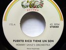 HOMMY SANZ 45 Puerto Rico Tiene Un Son/ El Roble FONSECA guaguanco MINT-   c3043