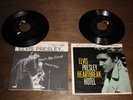 2 Elvis Presley 45s Picture Sleeve Hound Dog Don't Be Cruel + Hearth Break Hotel