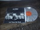 33T PRESS AUSTRALIA  DISQUE COULEUR GRIS MARBRE ACDC  LET THERE BE ROCK  MINT