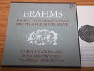Milanova Brahms Violin Sonatas Trio French Harmonia Mundi Stereo 70s 2LP NM