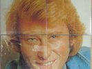 Johnny Hallyday Puzzle 4 x 33 tours avec poster
