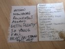 ORIGINAL STONE ROSES/Ian Brown  SET LIST