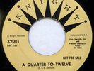 ROBINS 45 Quarter to Twelve/Pretty Little Dolly KNIGHT doo wop VG++ promo ct163