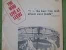 The Who - Live at Leeds Rare Israel Press LP Unique Cover