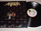 ANTHRAX AMONG THE LIVING 1987 1st Press UK  ISLAND 9865 A-1U/B-1U +INNER  NM-/EX