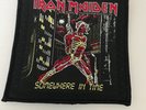 Iron Maiden patch SOMEWHERE IN TIME -Original   80er 10x10 (Saxon,Judas Priest)