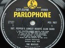 BEATLES 1969 UK Stereo Parlophone LP - Sgt. Pepper - NO SOLD IN UK STATEMENT