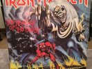 IRON MAIDEN: Number of the Beast LP Harvest  VG+/VG-/EX Heavy Metal Hear Samples