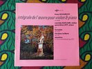 AUCLAIR JOY SCHUBERT COMPLETE PIANO VIOLIN WORKS VOL.1 ERATO LDE 3236 VERY RARE