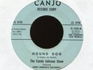 THE CANDY JOHNSON SHOW Hound Dog on Cano Garage Fuzz Rocker 45 Hear