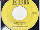 HOLLYWOOD FLAMES “Just For You” EBB doo wop rare 1st press delta 45 Play Grade