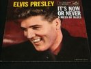 ELVIS PRESLEY IT'S NOW OR NEVER, 45 RECORD SLEEVE, AUTOGRAPHED