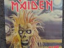 RARE ORIGINAL IRON MAIDEN SHOP POSTER ADVERTISING THEIR FIRST LP RECORD. 1980.