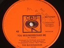 Buckinghams Back in love again/You Misunderstand me OZ '68 CBS Promo 45