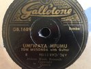 TOM MUSONDA AND GUITAR GALLOTONE SINGER GB 1689 AFRICA 78 RPM E-