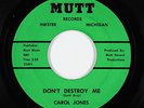Northern Soul Funk 45 - Carol Jones - Don't Destroy Me - Mutt - VG++ mp3