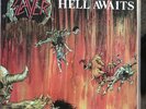SLAYER Hell Awaits LP RARE 1ST PRESS w/ INNER+INSERT BLACK METAL BLADE THRASH