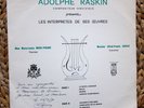 ADOLPHE RASKIN / MERZ-PIERRE & ABRAS - PRIVATE VIOLIN PIANO SONATAS LP BELGIUM