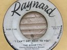 rare funk soul 45 THE BENNETTS i can't get next to you RAYNARD hear