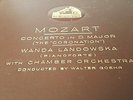 MOZART CONCERTO IN D MAJOR WANDA LANDOWSKA WITH CHAMBER ORCHESTRA HMV DB3147-50
