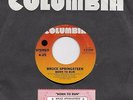 BRUCE SPRINGSTEEN  Born To Run / Meeting Across The River  45 with jukebox tab