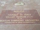BERLIOZ HAROLD IN ITALY WILLIAM PRIMROSE & BOSTON SYMPHONY ORCHESTRA DB6261-6265