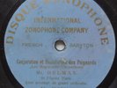 Jean-Francois Delmas (bar.) rare French light-blue Zonophone 10