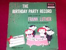 The Birthday Party Record w Frank Luther Decca 78 RPM Children's Set K-13 1950