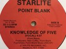 Pointblank Knowledge Of Five Rare Starlite NY Random Rap 12” EX