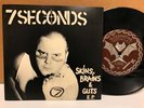 7 SECONDS-SKINS BRAINS & GUTS 45 1982 PUNK HARDCORE SSD MINOR THREAT TEEN IDLES