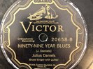 Victor 20658 Julius Daniel-Bubba Lee Torrence 99 YEAR BLUES 78 rpm 1927 Guitars