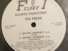 Too Fresh - Hittin' Harder - Rare Random Rap Hip-Hop 12