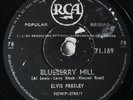 ELVIS PRESLEY - BLUEBERRY HILL / PARALYZED - 78 RPM - SOUTH AFRICA