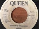 QUEEN - I Want To Break Free / Machines (Or Back to Humans) - RARE BARBADOS 45