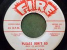 JOHNNY ACEY & GRP 45 Please don't go / Why FIRE Doowop gL171