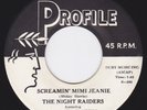 Rockabilly 45 - Night Raiders MICKEY HAWKS  - Screamin' Mimi Jeanie / I'm Lost