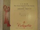 J.S.BACH The Unaccompanied Violin Sonatas Vol 3 - JOHANNA MARTZY