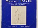 DEVY ERLIH - RAVEL sonata, tzigane, habanera DUCRETET-THOMSON orig 10