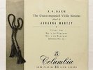 JOHANNA MARTZY - BACH unaccompanied violin sonata COLUMBIA 33CX1286 ORIG UK LP