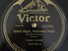 VICTOR 16286 78rpm SILENT HALLOWED NIGHT Will There Be Stars In My Crown QUARTET