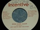 45 Jeff Smith & Universe ?– The Hidden Secret / Back Home Again AUTOGRAPHED '82